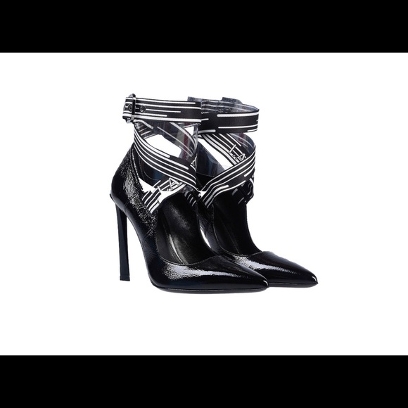 Lanvin Black Leather Pointed Pumps US 7 - Picture 7 of 8